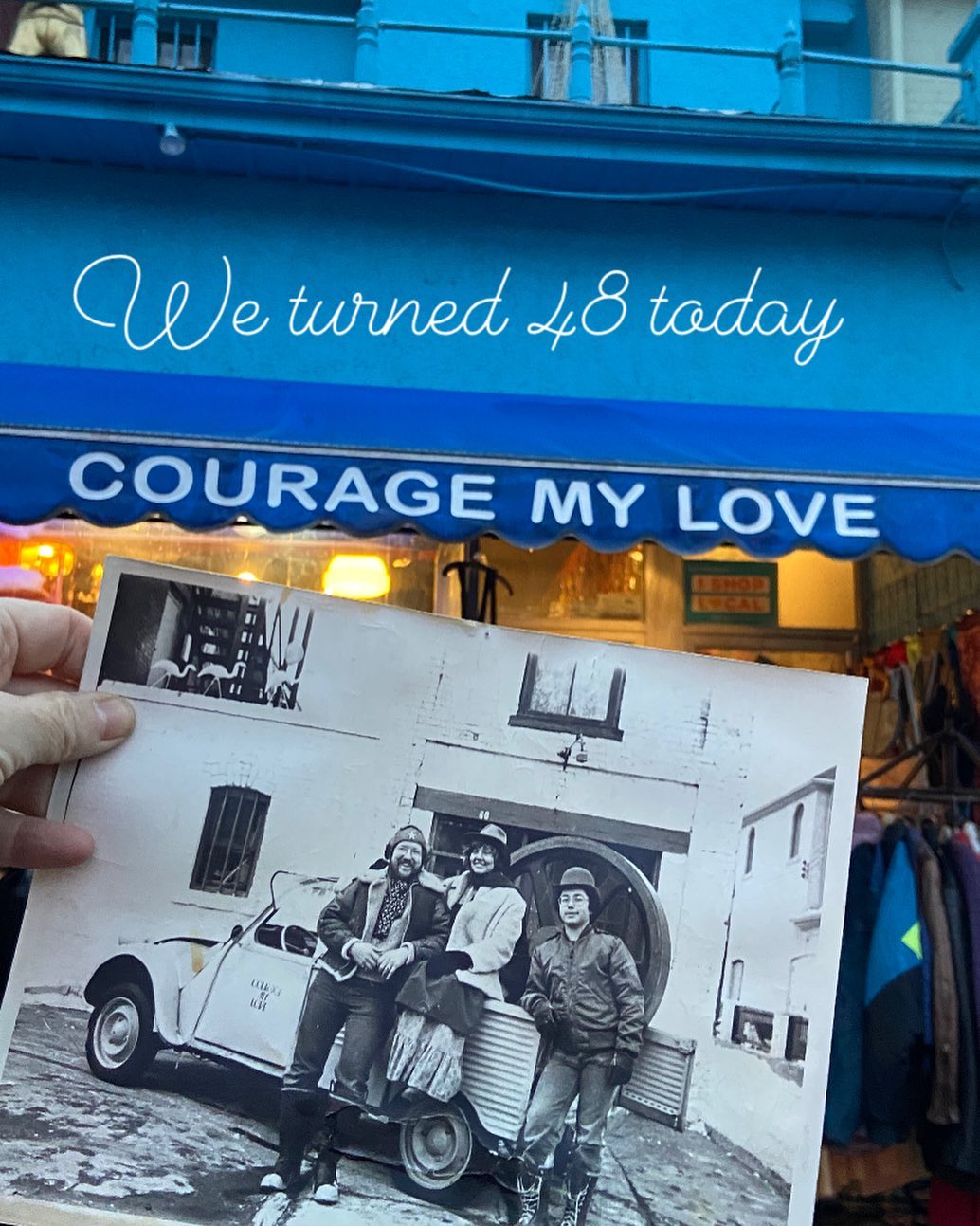 Holiday windows in Kensington Market.