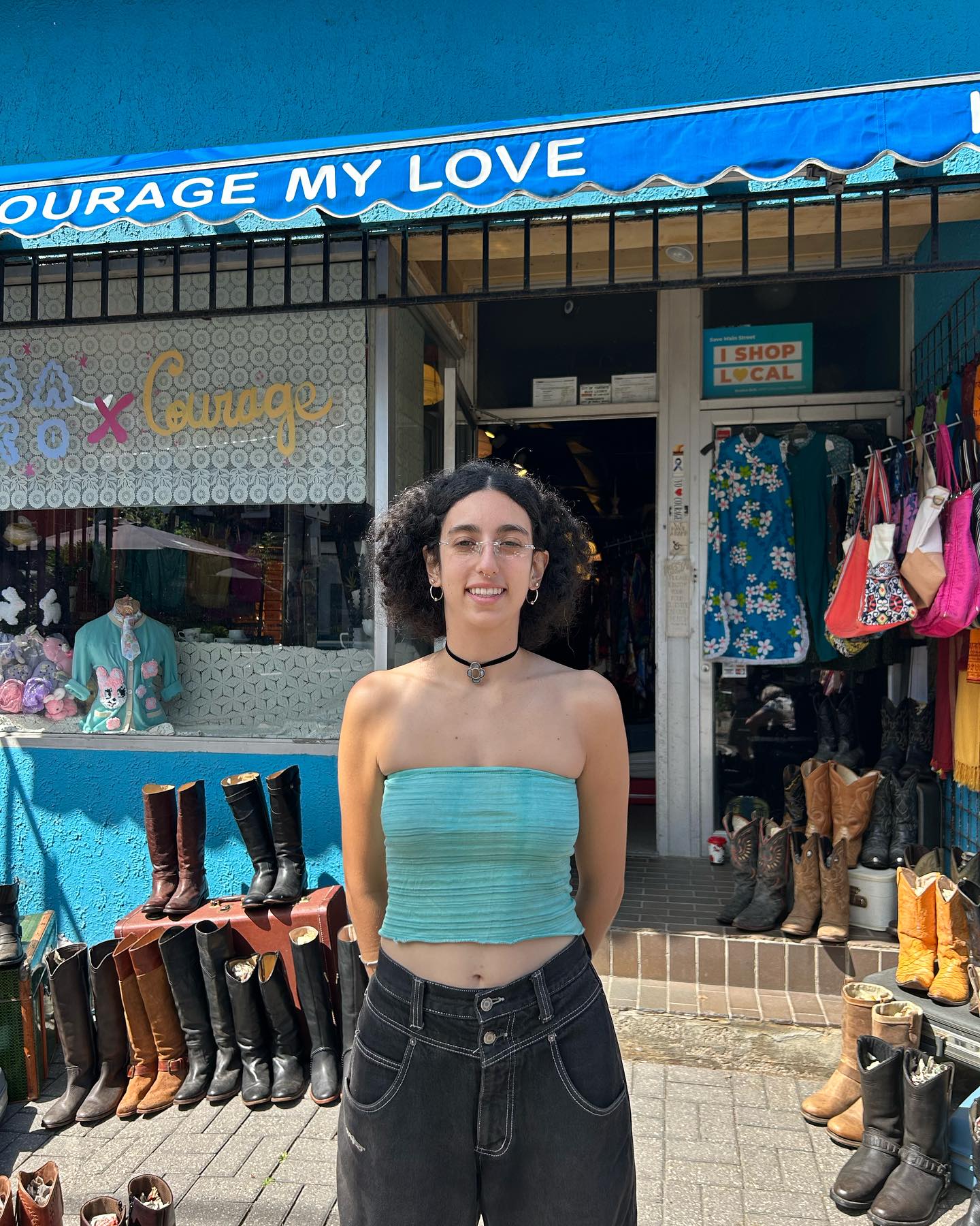 Global textiles and wall hangings.